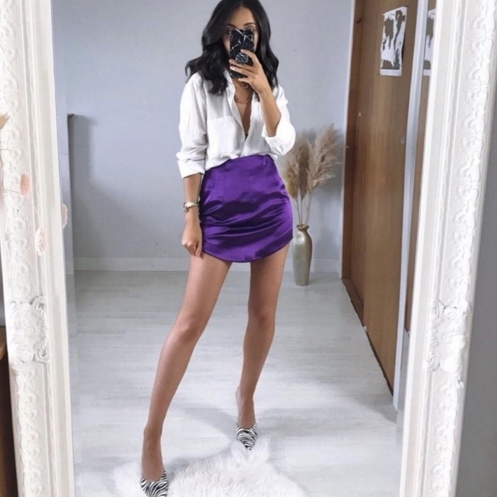 Zara Satin Mini Skirt! Xs